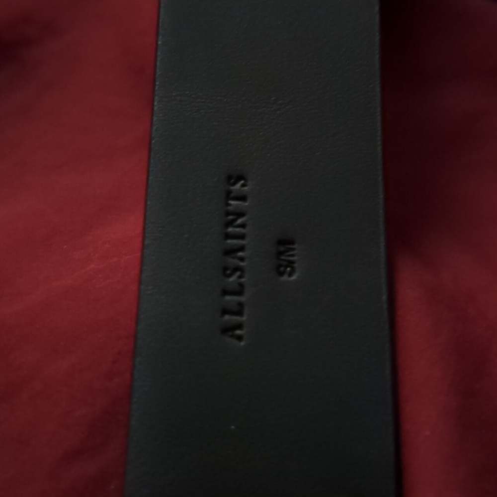 AllSaints Zip leather belt bag NWOT S/M - Picture 5 of 5